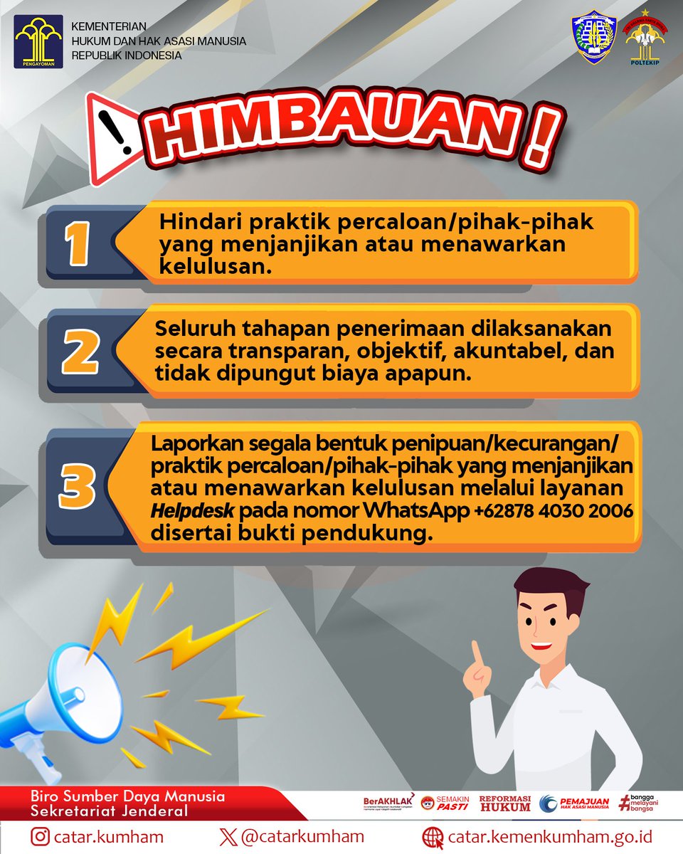 SELEKSI CATAR KEMENKUMHAM tweet media