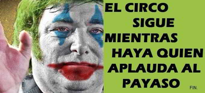 🗣️ Javier Milei:

"Va a llegar un momento donde la gente se va a morir de hambre, por lo cual va a decidir de alguna manera para no morirse. No necesito intervenir. Alguien lo va a resolver".

El presidente argentino cree que el Estado no debe intervenir si la población pasa