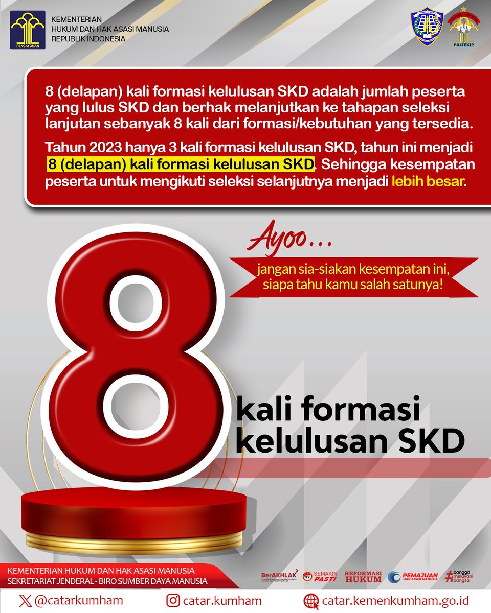 SELEKSI CATAR KEMENKUMHAM tweet media