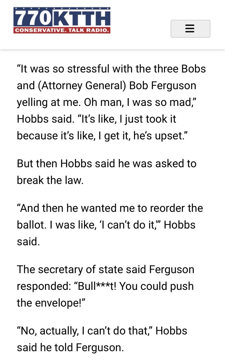 “Laws matter in this country.”

“I’m running for governor to uphold the law.”

Didn’t you just ask @secstatewa to break the law by illegally rearranging the ballot to favor you over the other two Bob Fergusons?

Laws don’t matter to you @BobFergusonAG. Sit down.

#reichert4gov