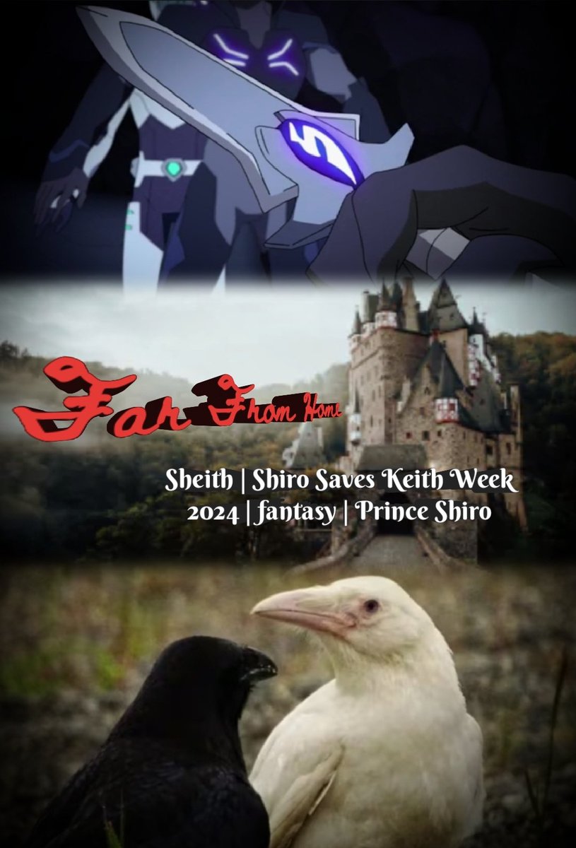 Iamstuckinfand1's tweet photo. @shirosaveskeith
#sheith #shirosaveskeithweek
Day 5: Shiro saves Keith from certain death.
This is the raven fic I've been working on for a while now. Basically prince Shiro saving Keith...a lot. Enjoy!
https://t.co/Dt5TqMOgej https://t.co/GONXspJDBy
