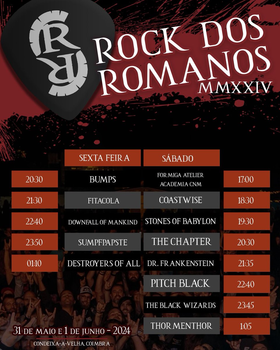 pitchblackpt's tweet photo. 🔥 Rock dos Romanos fest, we're ready to THRASH 🇵🇹 🍻 

ℹ️ https://t.co/vaUrhLUvsq

#PitchBlack #ThrashMetal #RockDosRomanos #Metal #PitchBlackThrash #liveshow #MetalTwitter #MetalFest #Festivals https://t.co/En6eQIcgeq