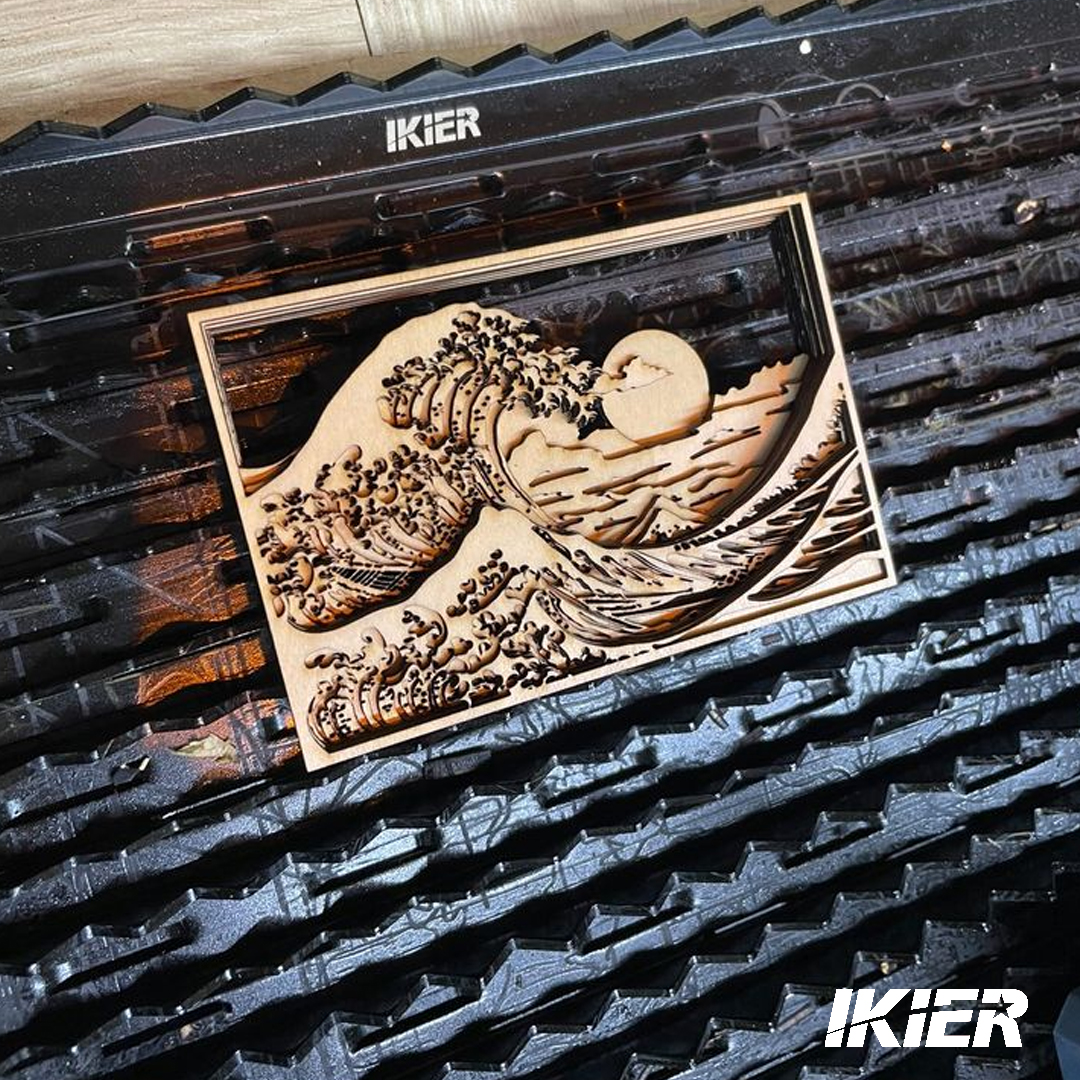 Multilayer Great Wave Wood Wall Decor🌊Make your home cozy and unique with decorative paintings created by the IKIER laser machine🎍💖
📸: Marlasercut

#iKier #lasercut #lasercutting #wood #creative #homedecor