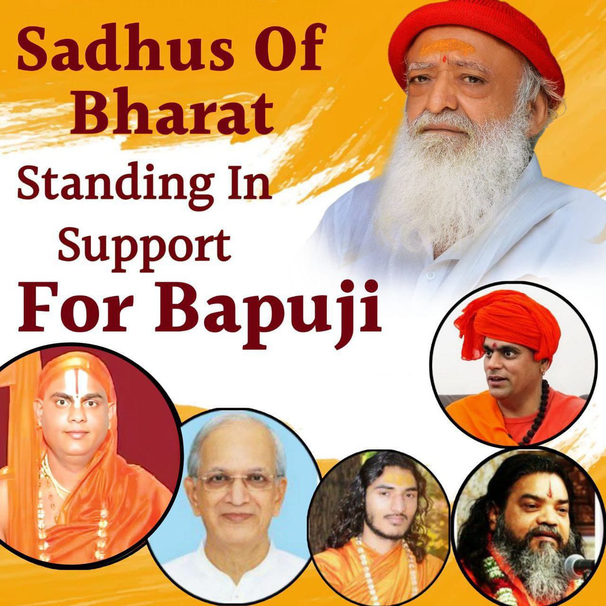 Sadhus, Peethadheeshwars, Head from various Akhadas have called out the injustice against Sant Shri Asharamji Bapu.

They have time and again called for an unbiased investigation or asked to hand over the case to CBI.

संतों की पुकार #AbNyayChahiye