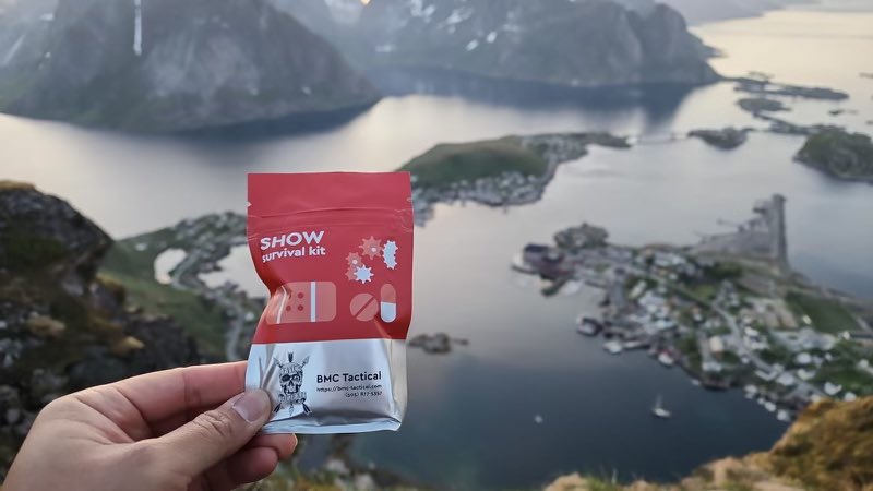 Excited to see our SHOW survival kit at the Arctic Circle! 🌍❄️ Big thanks to our awesome customer for sharing this incredible shot. Wherever your adventures lead, BMC Tactical and Medical Points Abroad are there! #SurvivalKit #BMCTactical #Adventure #ArcticCircle