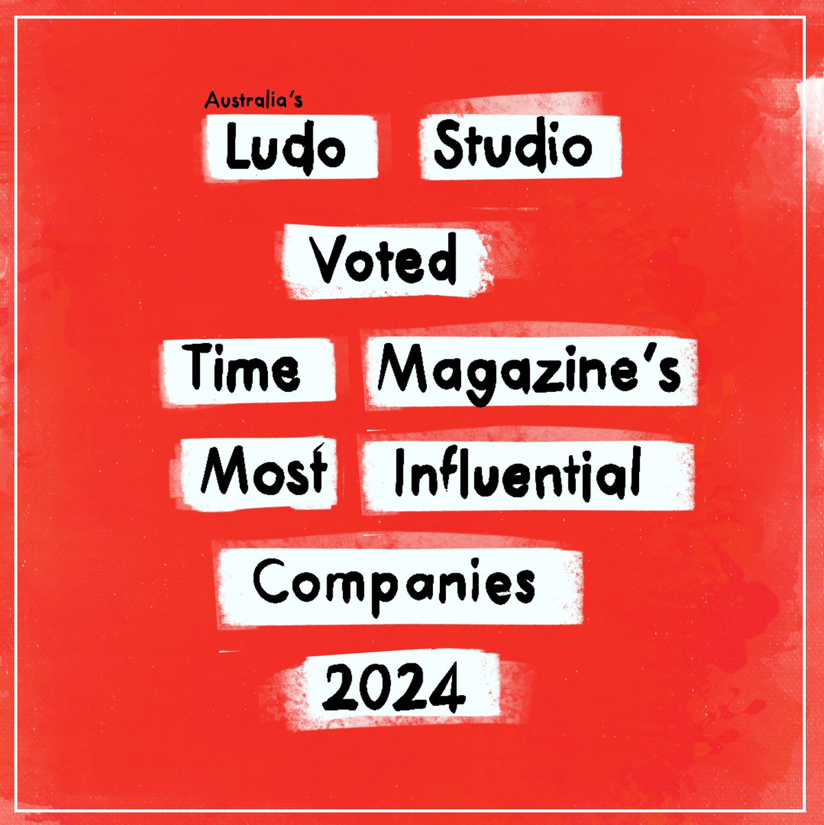 Ludo Studio voted @TIME 100 Most Influential Companies of 2024 ❤️ 🗞️ Thank you to all our partners and friends and supporters on here for all of your time, love and support for the team at Ludo. We're very lucky to be able to do all of this from Brisbane, Australia. Thinking