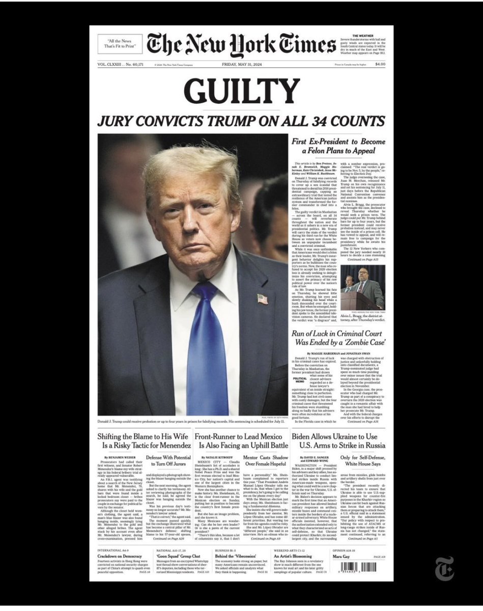 Friday’s front page of The New York Times