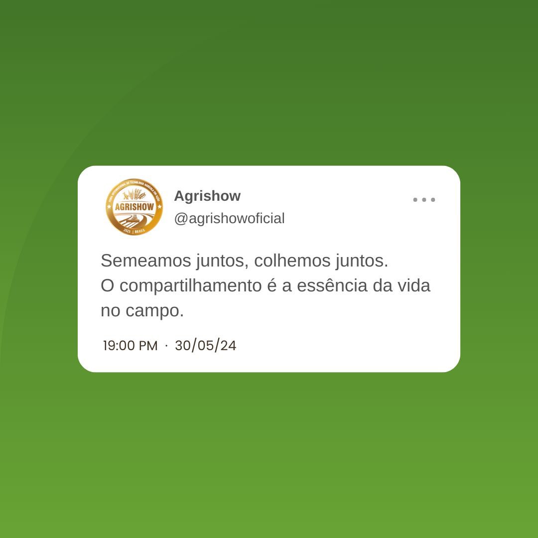 Agrishow (@agrishowoficial) on Twitter photo 