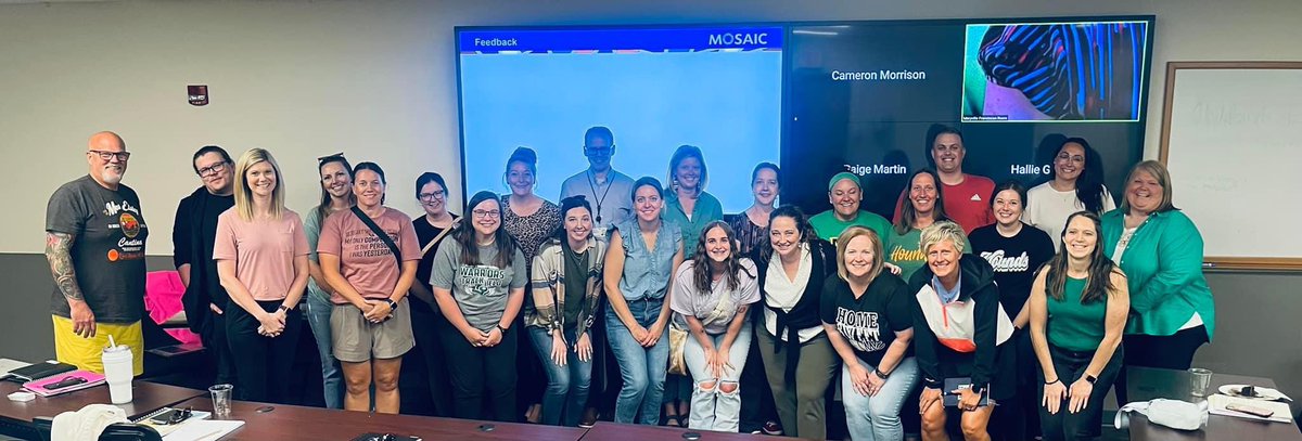 Counseling_MMS's tweet photo. A great afternoon spent reflecting on our first year of offering Telehealth Counseling services in schools to students. We are so grateful for these mental health partners. #mentalhealthmatters #findaway @MosaicMaryville https://t.co/fVAzspHA8Z