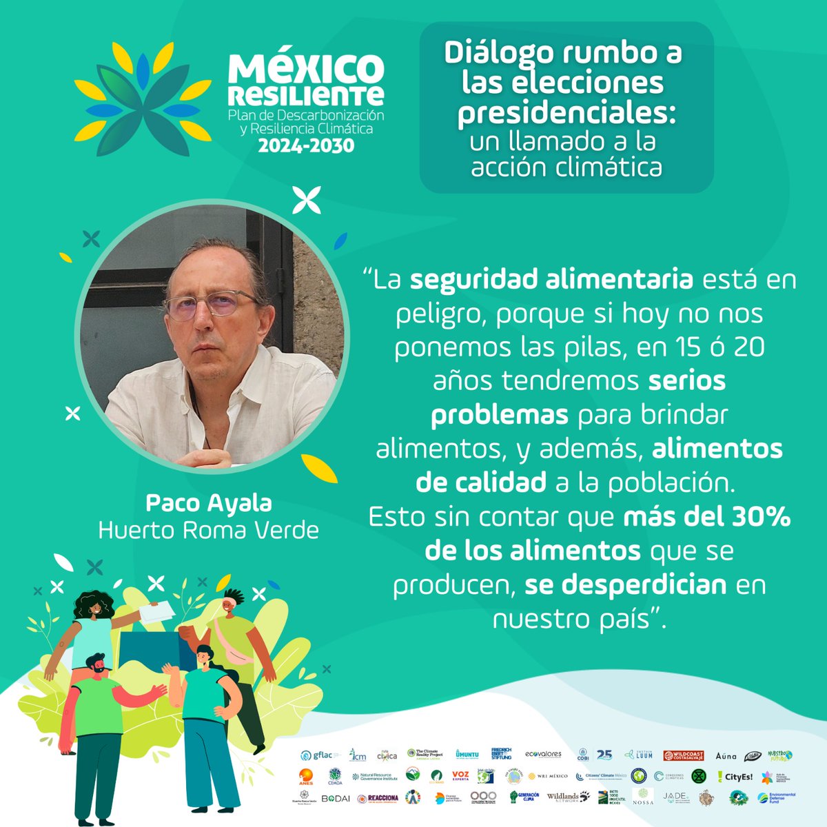 🗣 En el “Diálogo rumbo a las #EleccionesPresidenciales: un llamado a la #AcciónClimática”, <a href="/pactroll/">Paco Ayala</a> de Huerto Roma Verde resaltó la importancia de los #SuelosVivos 🌽 y su vínculo con la #CrisisClimática 🌎 .

❇️ Checa la conversación completa aquí 👉🏽 bit.ly/4c75WzV 🧵