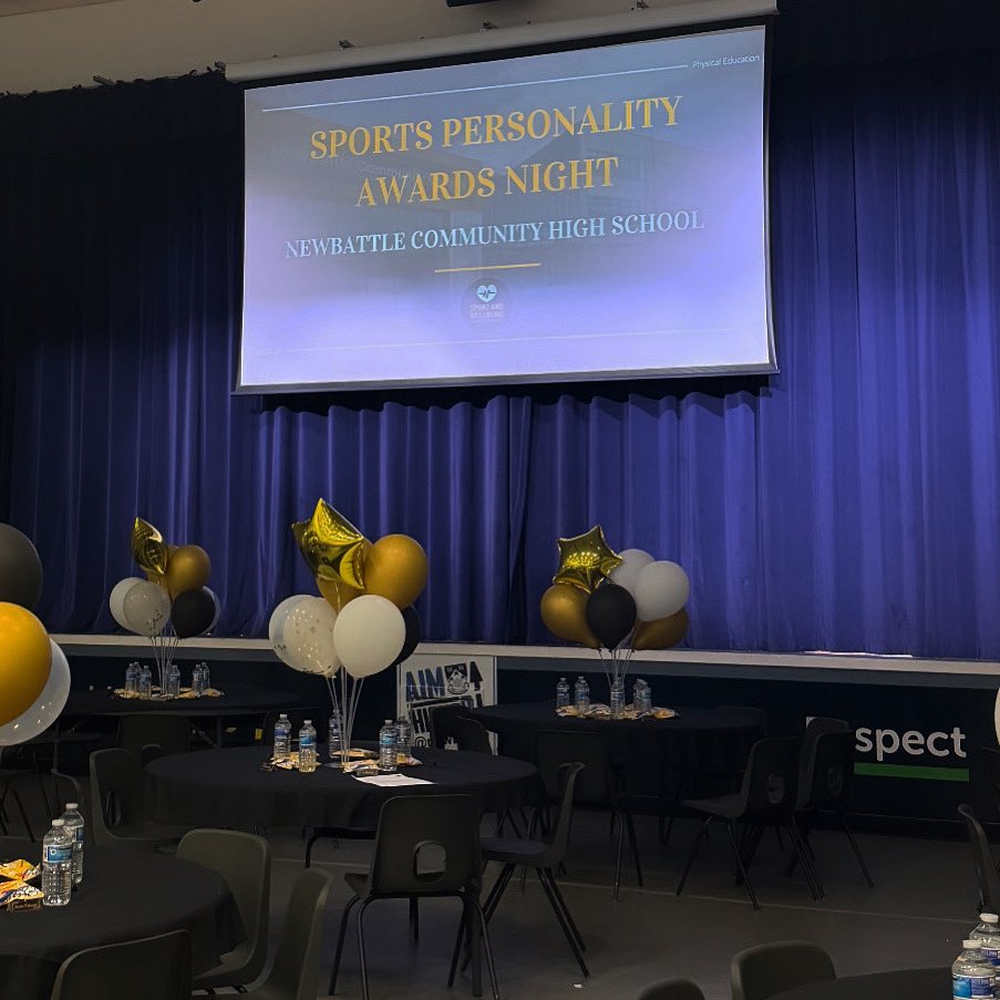 NewbattlePE's tweet photo. 🧡Our first ever Sports Personality Awards Night complete!

👏🏻A massive congratulations to all of our award winners this evening. 

✨🥇 @newbattlehigh is a GOLD SCHOOL OF SPORT 🥇✨ https://t.co/hiTD49dr2k