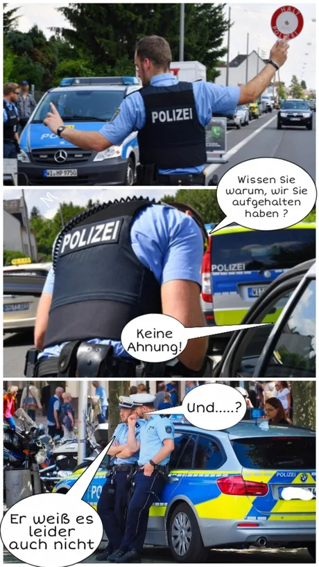 #Meme - Wenn die #Polizei ratlos ist und auch aus der Bevölkerung keine Hilfe zu erwarten ist.