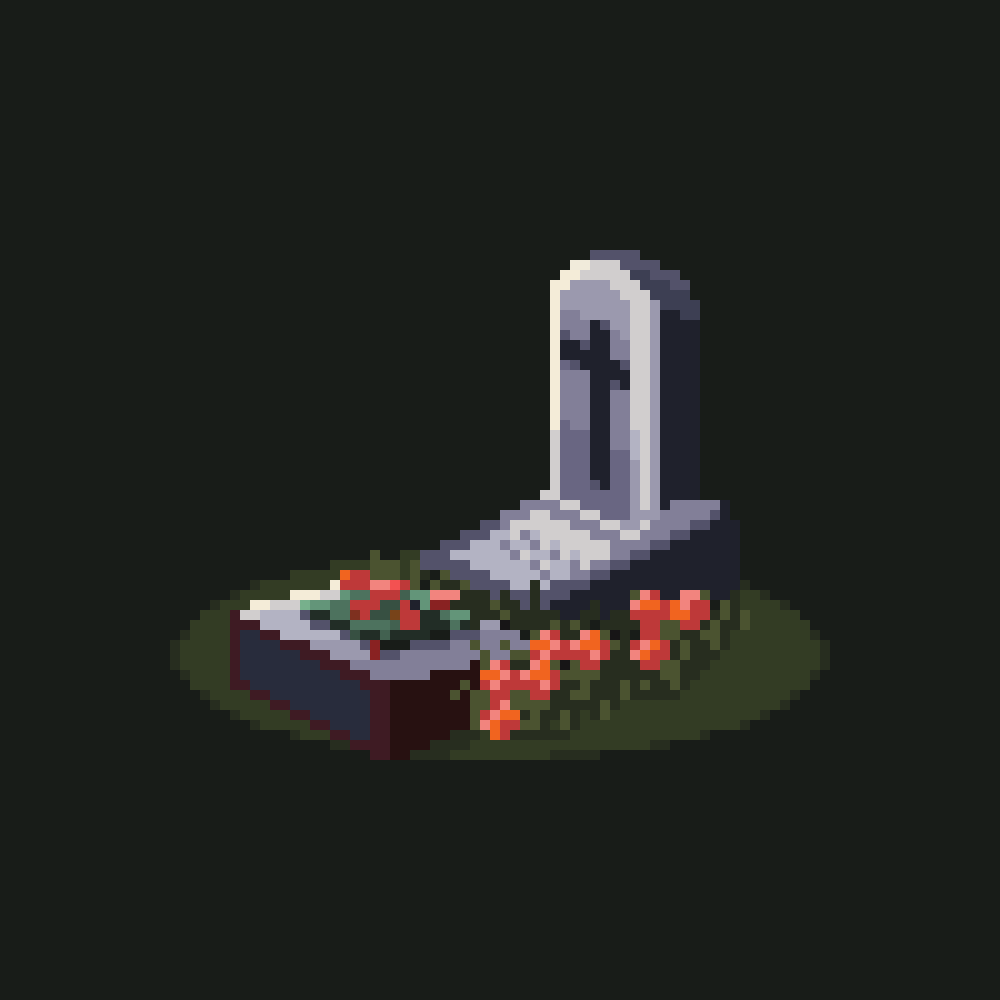 Today I dared to participate <a href="/PixelDailies/">Pixel Dailies</a> ⚡️

#burial #pixel_dailies #ドット絵 #pixelart