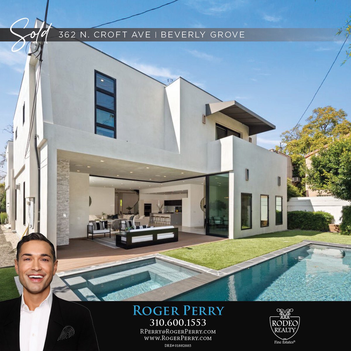 RogerPerryLA's tweet image. SOLD!! 

362 N. Croft Ave
Beverly Grove 

Sleek modern masterpiece nestled in the coveted Beverly Grove neighborhood!

#InEscrow #sold #realestate #realtor #luxurylifestyle #luxuryhomes #luxuryrealestate #losangeles #belair #hollywood #celebrityhomes #santamonica #brentwood