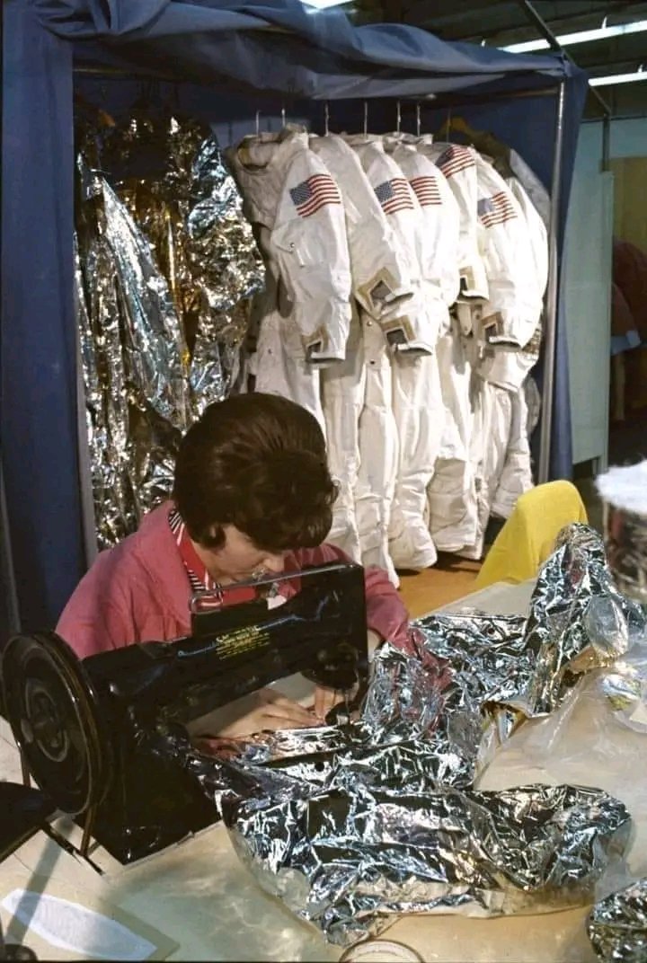Did you know?? Eleanor Foraker, who was a seamstress for the International Latex Corperation, was sewing baby pants when an engineer asked her if she thought she could create a space suit. When NASA invited contractors to compete to make the spacesuit, Ellie and her small team