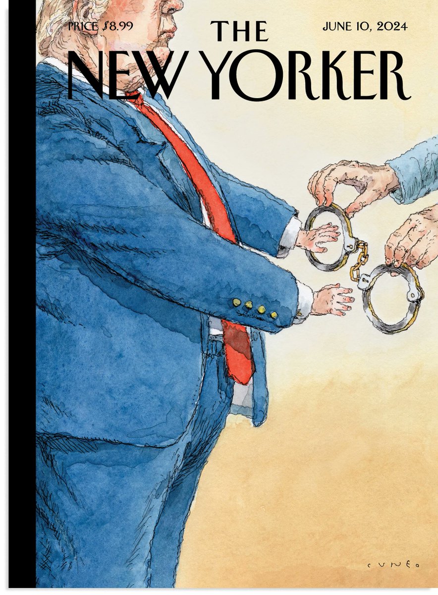 Next week's cover of 'The New Yorker' by John Cuneo.
