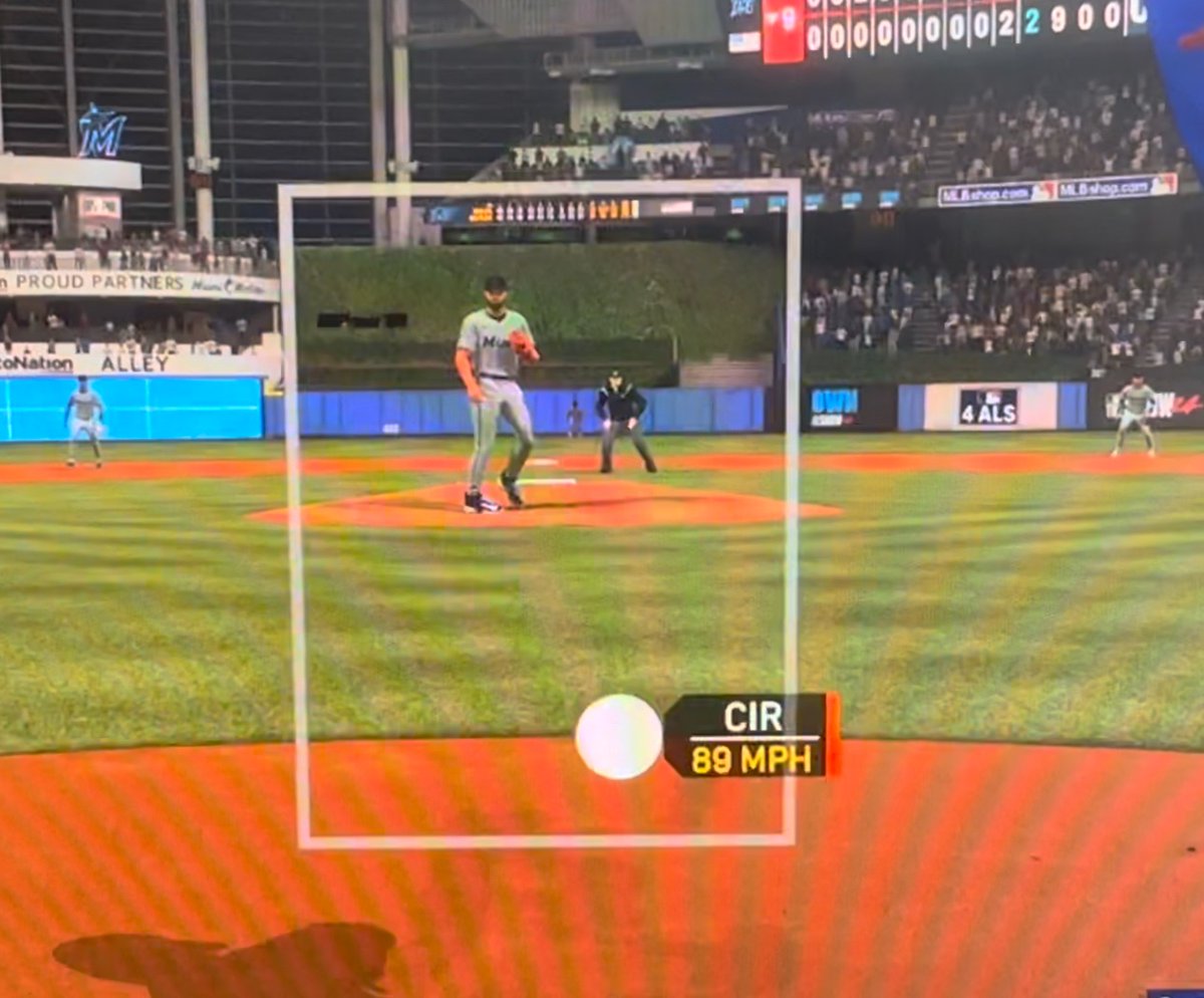 newlifestuff's tweet photo. @MLBTheShow Once again I’m going to ask. Which ball should I be aiming/timing for or should I just guess at where you say it ended up? https://t.co/obzQWCct1j