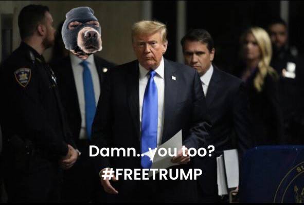 Ski_CTO's tweet photo. They can't hold us down big dawg #FREETRUMP https://t.co/1Gp2Zmgh2f