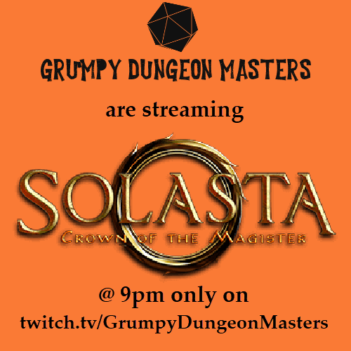 Grumpy_DMs's tweet photo. This is it! The end of Solasta: Crown of the Magister by @tct_adventures . Watch Big Head and the Chaos Boyz save the world & the crown tonight at 9pm EST! Your #1 Solasta Twitch Stream!
https://t.co/R6OYC7XWKl
#TTRPG #solastastreamer #GrumpyDMs #Solasta #tacticaladventures https://t.co/7rWzetGpyU
