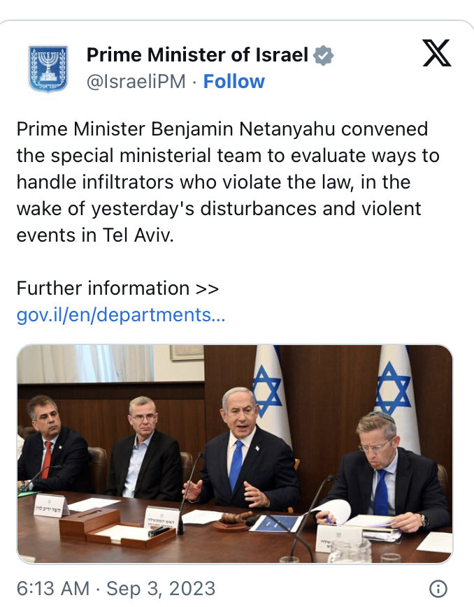 Eri24051993's tweet photo. #NetanyahuGov.🇮🇱
❗🇮🇱❗🇮🇱❗Take necessary action against the #Embassy of the Eritrean dictatorship and its supporters who are coordinating the terrorist attacks and terror.
We call for the safety and human rights of the #BlueRevolution members in Israel.
#TransnationalRepression
#Eritrea
#BlueRevolution
#NoMorePFDJPropaganda
#NoMorePFDJTerror
@freyisrael1 @Nadav_Eyal @aviadglickman @akivanovick @attilus @JoshBreiner
@N12news @newsisrael13 @kann_news @DaphnaLiel @Nadav_Eyal @Israelhebrew @GlzRadio @ynetalerts @BarakRavid @BenCaspit @Haaretz @GlzRadio @BBCWorld
@CNN @ABC @BerniceKing @MSNBC @CBCNews
@justiceGov @IL_police @israelpolice @MeravMichaeli @gantzbe @naftalibennett @Michal_Rozin @baruchikra @MayorOfTelAviv
@Yairlapid @Ariyederi @IsraeliPM_heb @TelAviv @IsraeliPM @YoavAdler
@Israel https://t.co/2WWpZ7lXOT via @JewishNewsUK