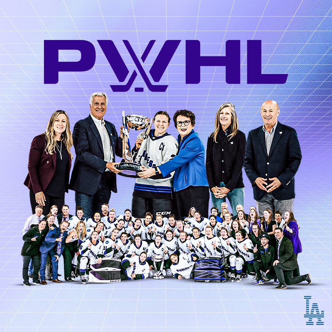 The Dodgers would like to congratulate Mark Walter and the @thepwhlofficial on an impactful inaugural season!