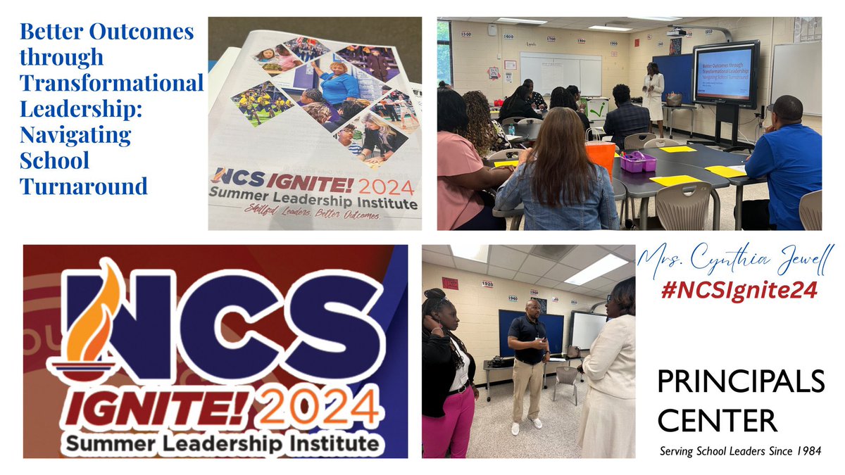 PrincipalsCtr's tweet photo. @claymhunter @NewtonCoSchools @DionneCspeaks @RebeccaGrahamAD @CynthiaSJewell @DrTamaraCandis @Levleadership @gsucehd Thank you 👏🏽 @cynthiasjewell for facilitating the session, "Better Outcomes through Transformational Leadership"
@NewtonCoSchools
#NCSIgnite24🔥❗️
Leader Feedback:
✍️🏽"The entire presentation was set up in order to provide everyone with real-time, ACTIONABLE 🏃🏽‍♀️💨 steps!"
5/5 https://t.co/PEBBgy1WyQ