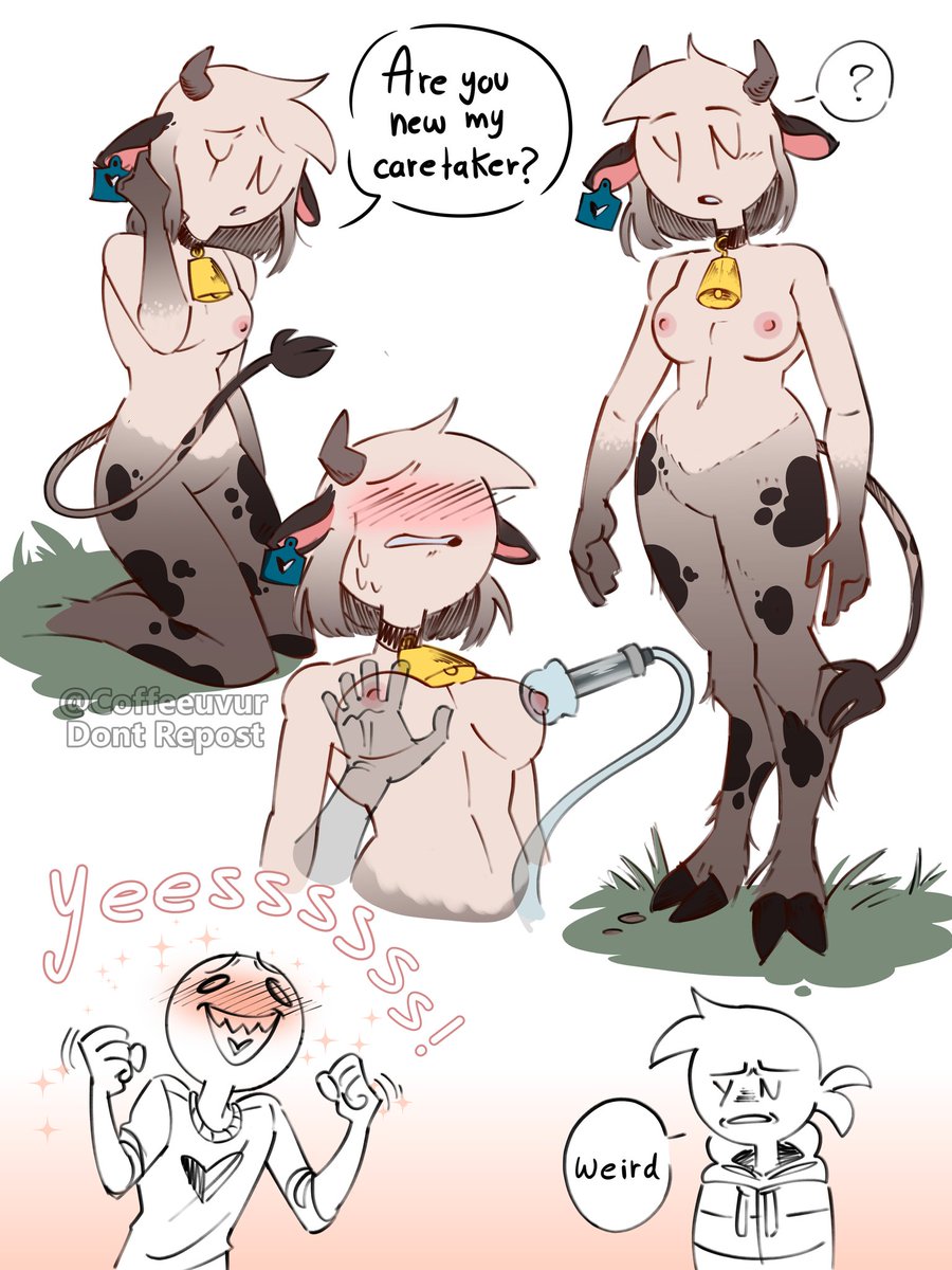 coffeeuvur's tweet photo. "What a lovely little cow I have; I will claim you as my own dairy..~" 🐮

#YourBoyfriendfanart #YourBoyfriendGamePeter 
#YourBoyfriendGame
#YourBoyfriendPeter https://t.co/ACKxlqJJzA