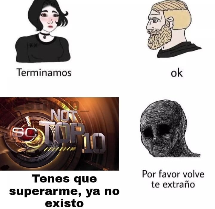 Te extraño todos los días Not Top Ten