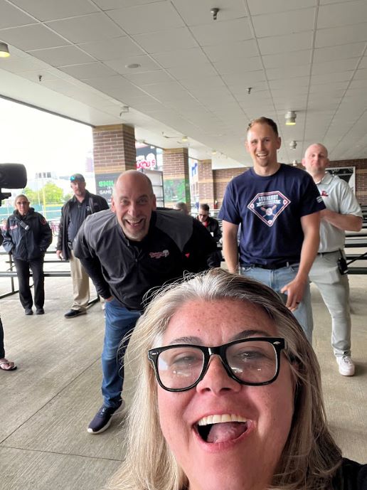 #TBT: Earlier this month in Lansing, our CEO Jennifer Spitler discussed BBBS with politicians and met baseball legend <a href="/smoltz_john/">John Smoltz</a> at a <a href="/LansingLugnuts/">Lansing Lugnuts</a> game! Thanks for capping off an unforgettable inspiring experience for BBBS youth! ⚾️ #MentoringMatters #PlayBall