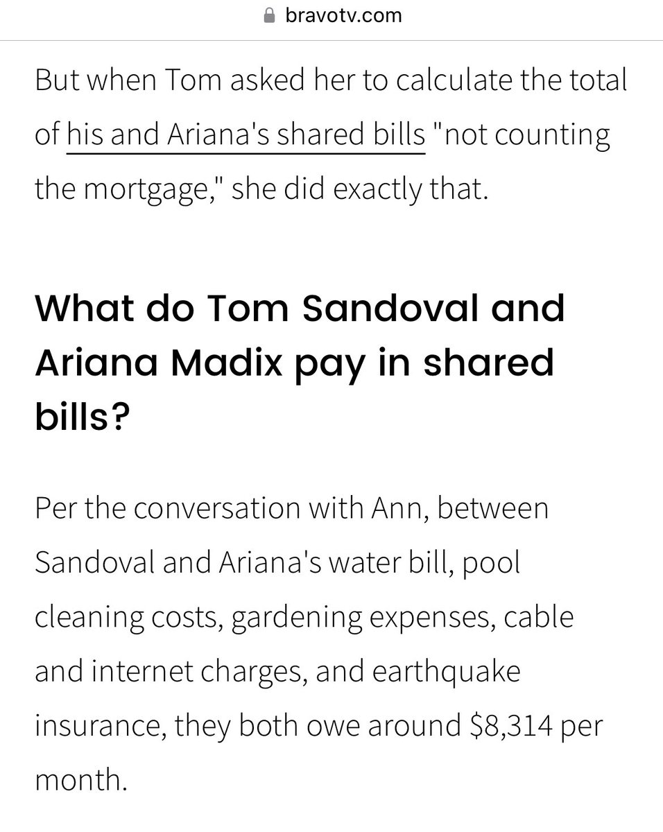 PippasMumzy's tweet photo. @LoveCindyCee On Kristin’s podcast, Luke estimated his mortgage with the refi to be around $22,000/month. That wouldn’t include the $8,314 Ann calculated they both paid in shared monthly expenses. They refinanced in 2021 so Tom could invest in Schwartz & Sandy’s. #VprRules https://t.co/hirMWqDoDC