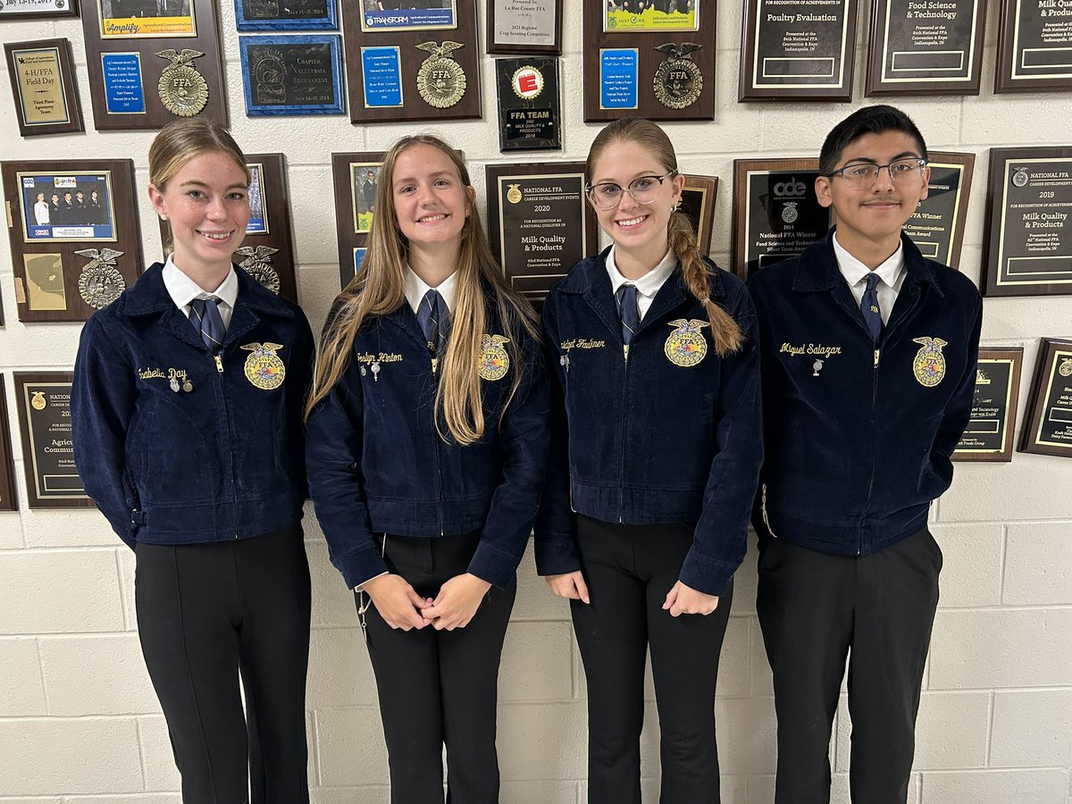 Good luck to the Ag Communications team as they compete in the State Contest today virtually.