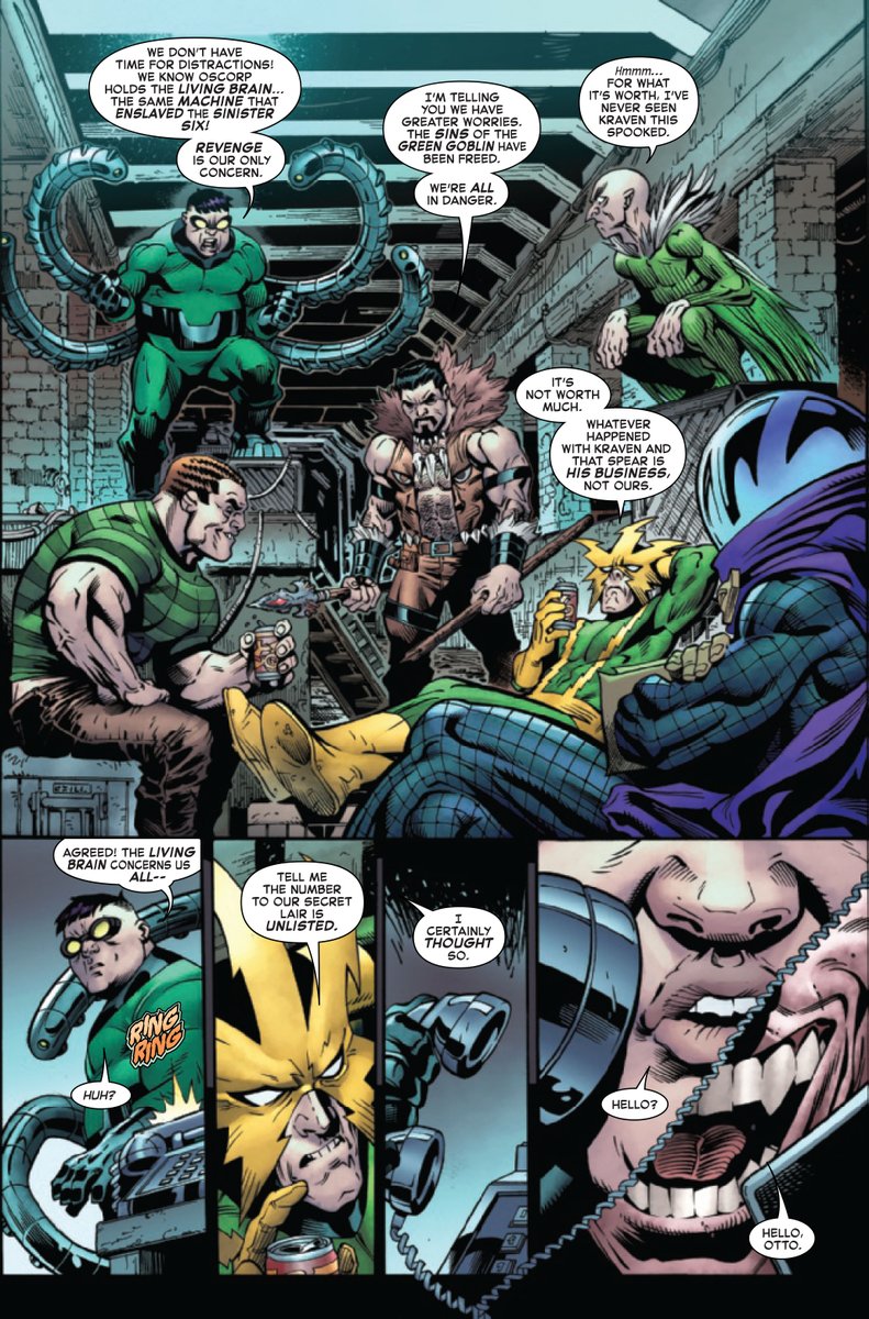 EXCLUSIVE FIRST LOOK! The Sinister Six returns in AMAZING SPIDER-MAN by @zebwells, Ed McGuinness and @ToddNauck! When it rains, it pours - and this rain is going to put Spider-Man into a world of hurt! See more pages here: previewsworld.com/Catalog/APR240… #SpiderMan #Marvel