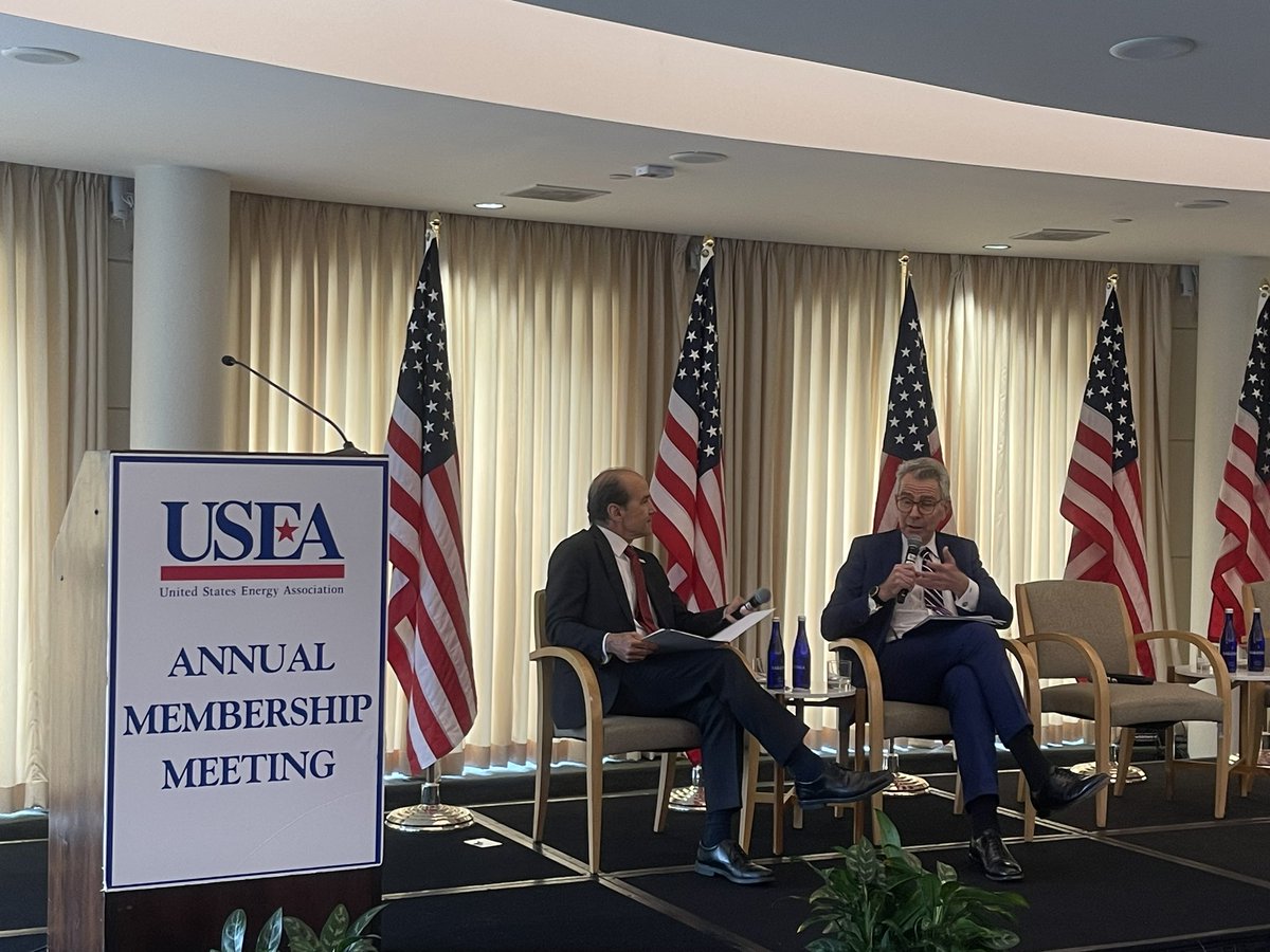 Great speaking at the @USEnergyAssn Annual Meeting on U.S. energy abundance supporting our energy security, and the key role of the private sector in our global #EnergyTransition efforts.