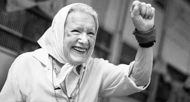 Su vida fue un camino en busca de la memoria, la verdad y la justicia. Ejemplo de lucha y paz. Hasta siempre Norita Cortiñas 🤍