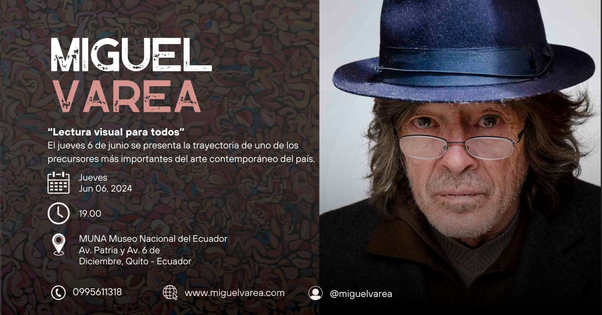 Paso por aquí para invitarles a la gran expo de <a href="/miguelvarea/">Miguel Varea</a>, un verdadero maestro del arte contemporáneo.
Su expresividad y rebeldía siguen trascendiendo a todo nivel.
Les esperamos!