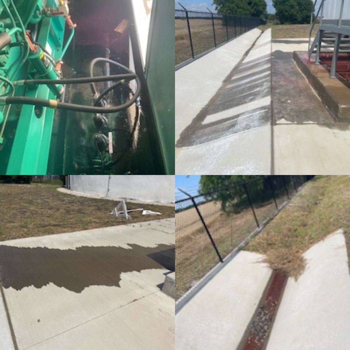 CGEnvironmental's tweet image. Our crews knocked out this diesel spill caused from a generator right before the rain came in.