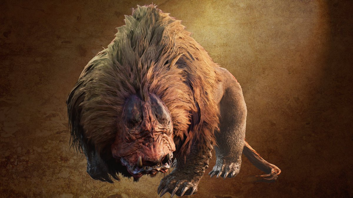 MHKogath's tweet photo. Official render for Doshaguma, a new Fanged Beast in #MonsterHunterWilds https://t.co/yXjgXErXhO