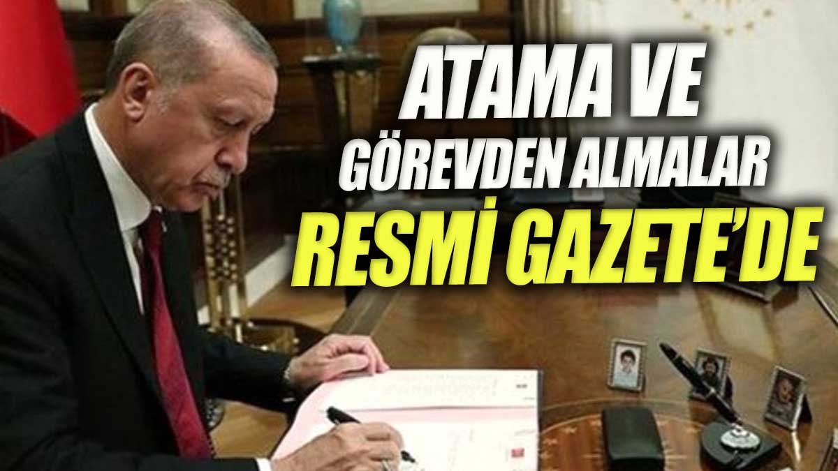 Cumhurbaşkanı Erdoğan imzası ile görevden alma ve atamalar Resmi Gazete'de yenicaggazetesi.com.tr/cumhurbaskani-… @Gazete_Yenicag aracılığıyla