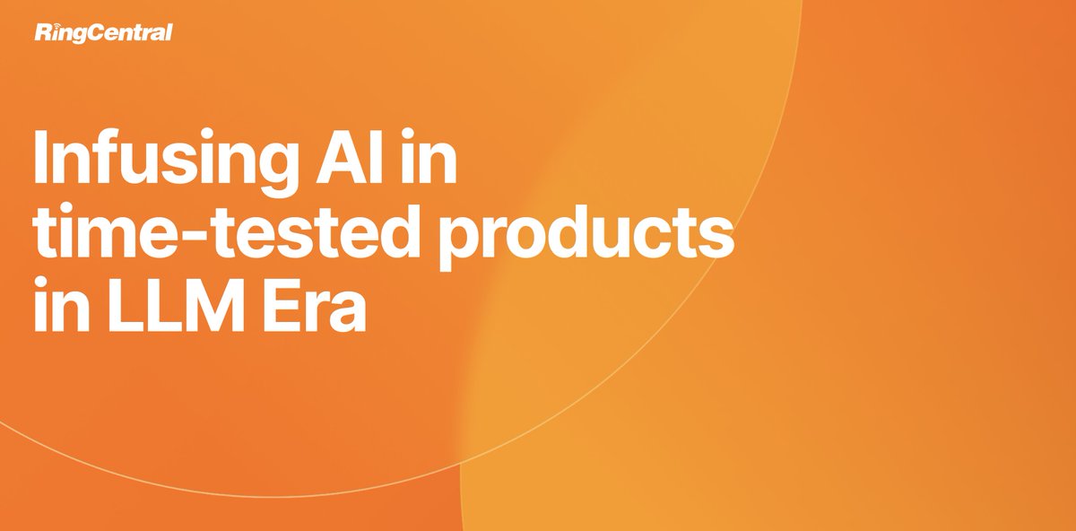Had a blast talking about our experience of infusing #GenAI across our product portfolio <a href="/RingCentral/">RingCentral</a> at the <a href="/DeveloperWeek/">DeveloperWeek</a> AI Dev Conference!
#ringsense