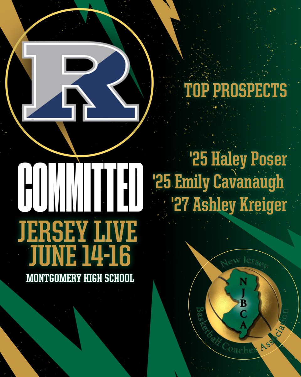 New Jersey Basketball Coaches Association (@njbca_official) on Twitter photo Committed Team for Jersey Live 2024:
The Ranney School! Be sure to check them out on June 14th and 15th at Montgomery High School! #NJBCA #JerseyLiveGirls #GirlsBasketball #scholasticliveperiod #highschoolbasketball <a href="/RanneyAthletics/">Ranney Athletics</a> <a href="/katelyn_linney/">Katelyn Linney</a> Committed Team for Jersey Live 2024:
The Ranney School! Be sure to check them out on June 14th and 15th at Montgomery High School! #NJBCA #JerseyLiveGirls #GirlsBasketball #scholasticliveperiod #highschoolbasketball <a href="/RanneyAthletics/">Ranney Athletics</a> <a href="/katelyn_linney/">Katelyn Linney</a>