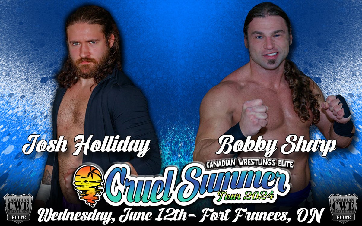 CWE Canada (@cwecanada) on Twitter photo June 12 <a href="/CWECanada/">CWE Canada</a> #FortFrances #Ontario: <a href="/josh_cheeks/">Josh “Cheeks” Holliday</a> vs <a href="/lionwarriorab/">Bobby Sharp</a>! #cwe #wrestling June 12 <a href="/CWECanada/">CWE Canada</a> #FortFrances #Ontario: <a href="/josh_cheeks/">Josh “Cheeks” Holliday</a> vs <a href="/lionwarriorab/">Bobby Sharp</a>! #cwe #wrestling