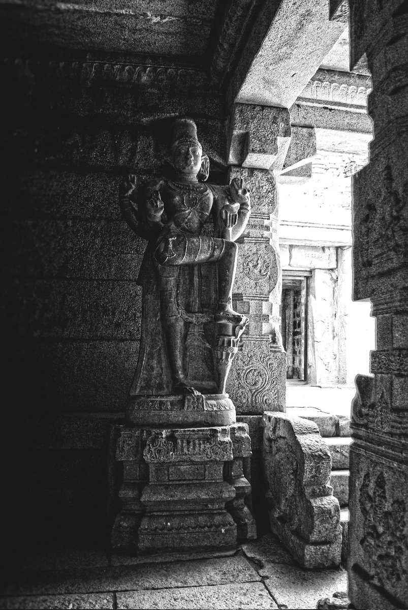 Hindu Goddess Of Power Hampi temples, India. A UNESCO World Heritage Site.