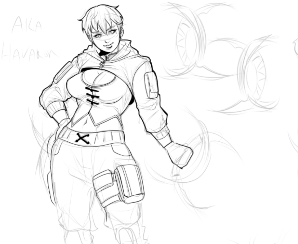thicc, short hair tomboy gf wip 