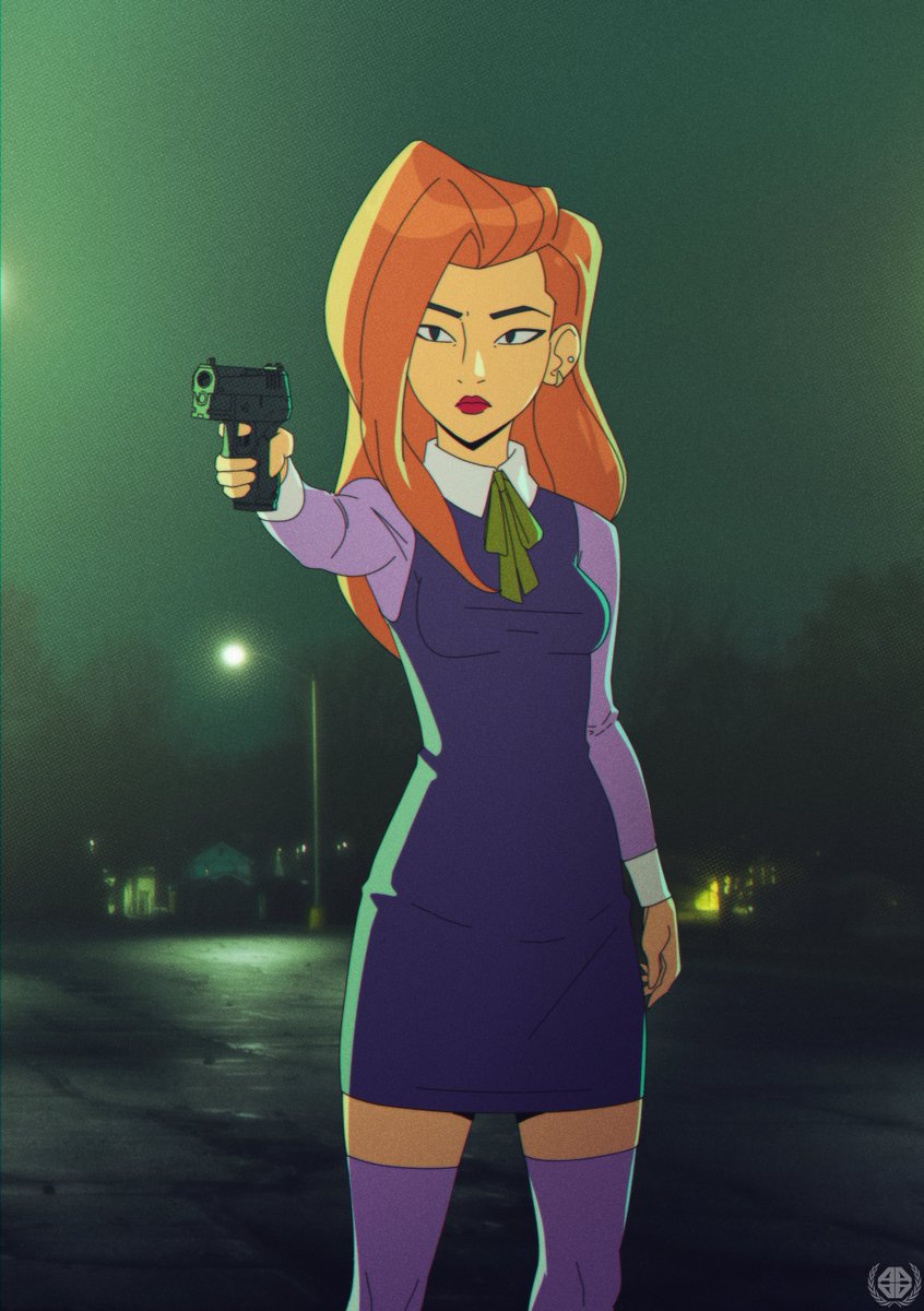 Daphne Blake

The only thing that pleased me about Velma's animated series was the designer of this character, because otherwise, I prefer not to give an opinion...

#ScoobyDoo #DaphneBlake #fanart #illustration #redhead #pistol #weapon #night #darkness #amaurywks