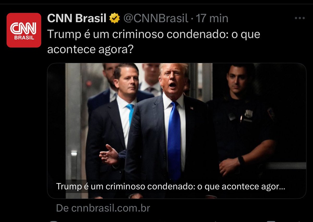 Se fosse no Brasil, Trump seria eleito presidente da república. Temos precedente.