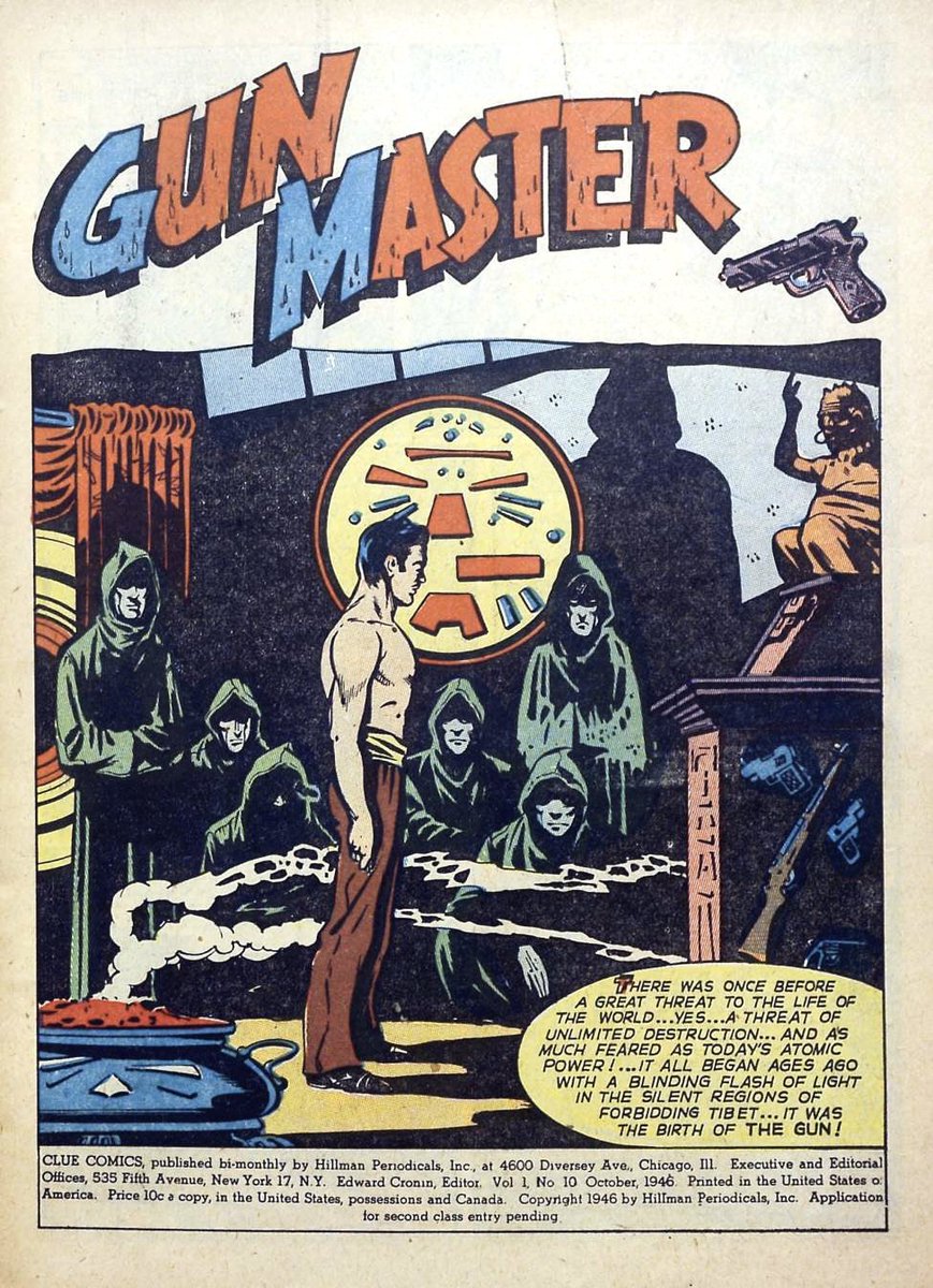 Fred Kida 1946 Clue Comics no 10 #CrimeComicsMonth