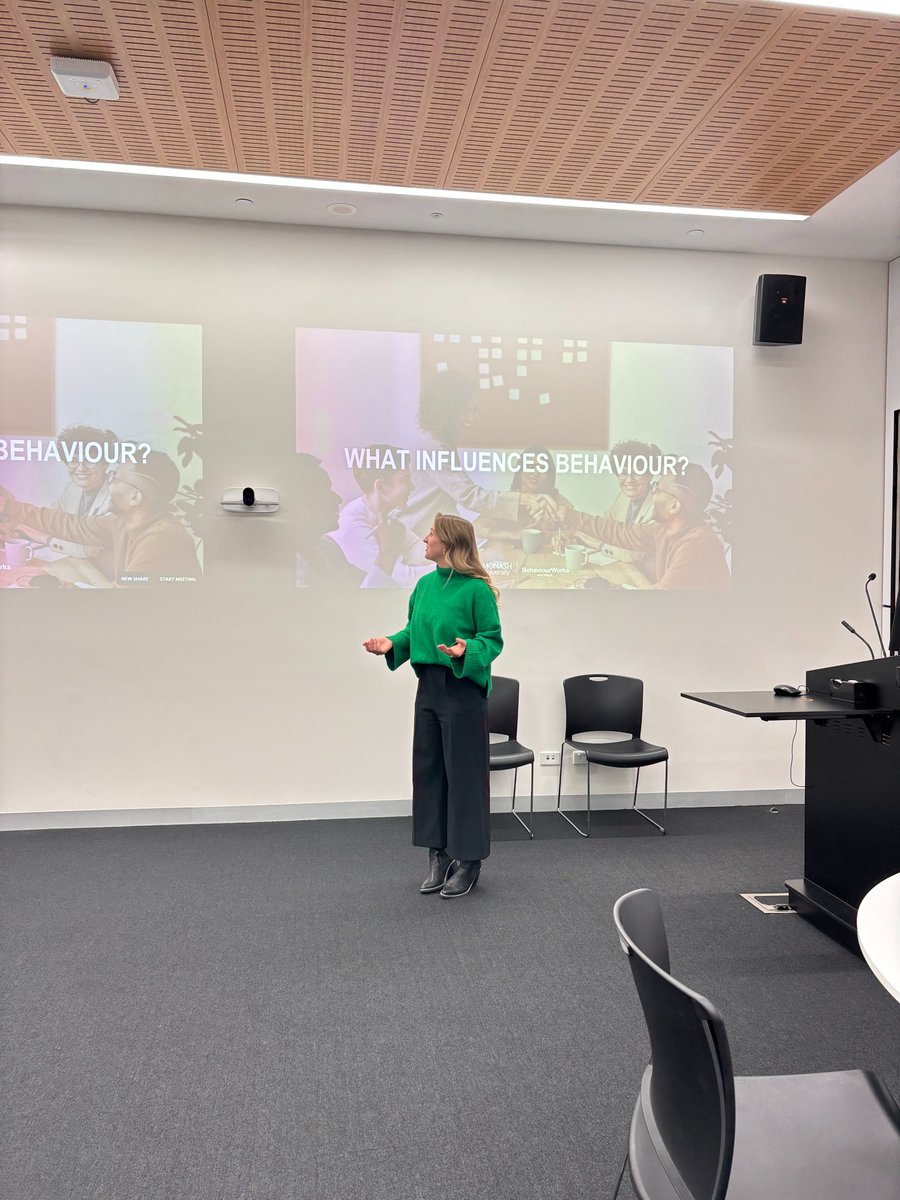 BehaviourWorksA's tweet photo. Breanna Wright and @AlyseLennox continued their workshops with @western_health this month. Presenting on how #BehaviourChange can result in successful solutions in #healthcare.

#MakeChangeHappen https://t.co/yGIyKaNT5N