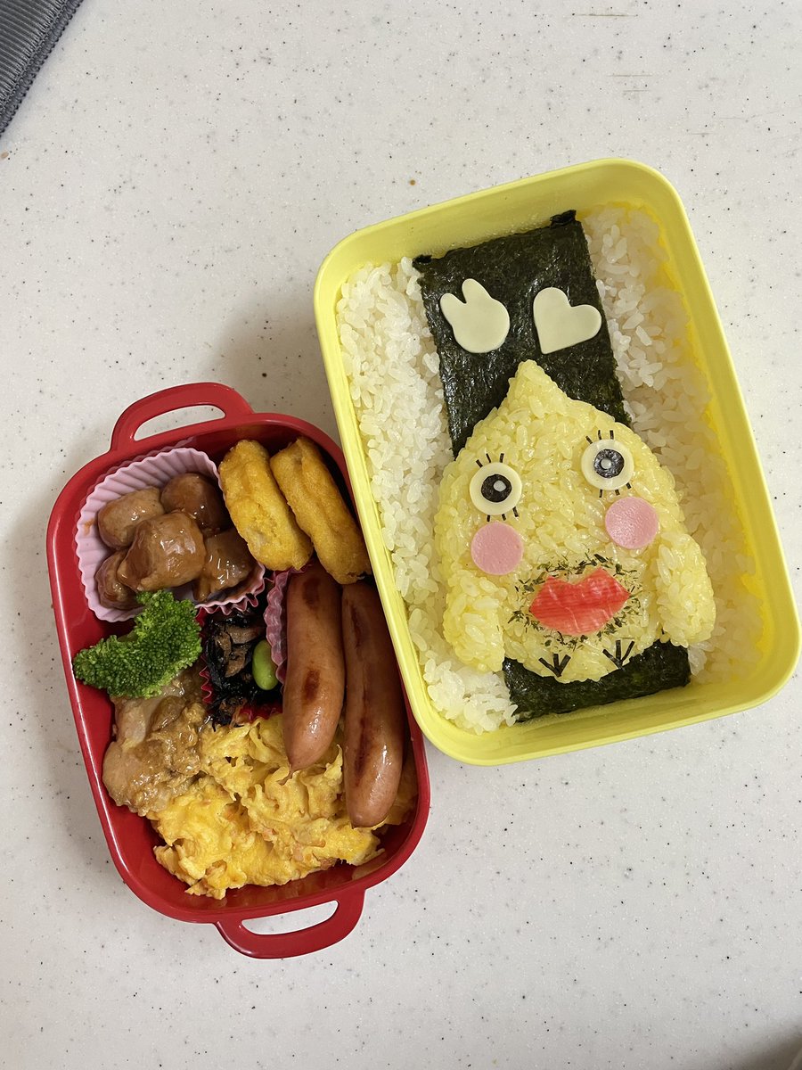 obento_to's tweet photo. #キャラ弁
#高校生男子弁当
#弁当記録
#ウサビッチ
#このヒヨコ名前なんだっけ https://t.co/LEEngYF40V