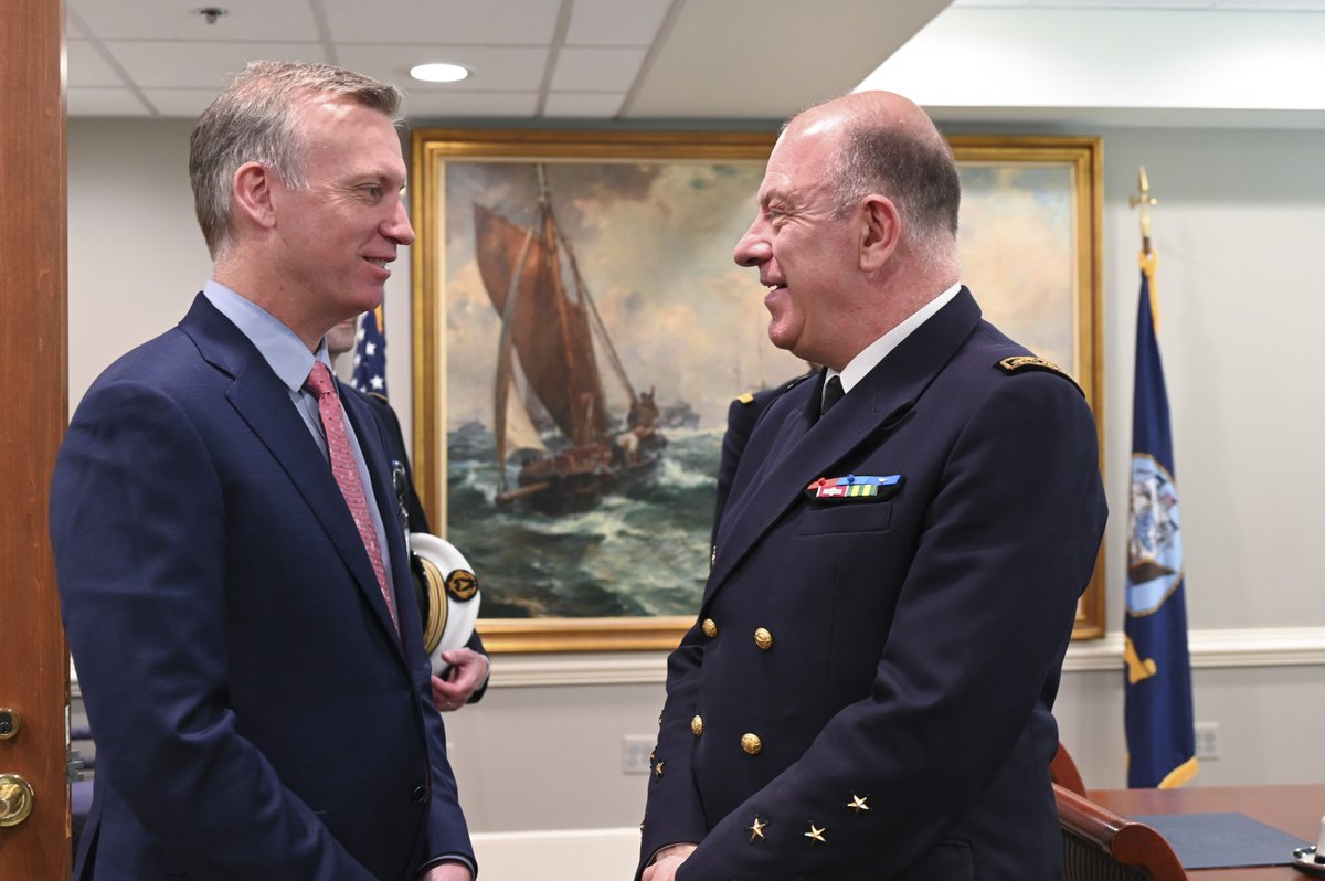 Under Secretary of the Navy Erik Raven met with Deputy Director-General of the French Defense Procurement Agency, Gen. Thierry Carlier, May 30. The two leaders met to discuss & highlight their shared commitments toward interoperability, readiness, & maritime security.