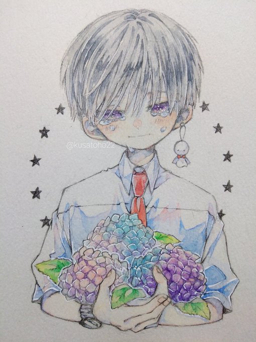 「1boy flower」 illustration images(Latest)